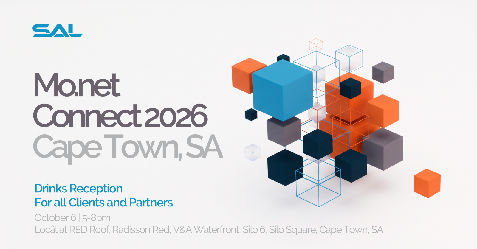 Mo.net Connect 2026 banner, 8 October 2026, Cape Town
