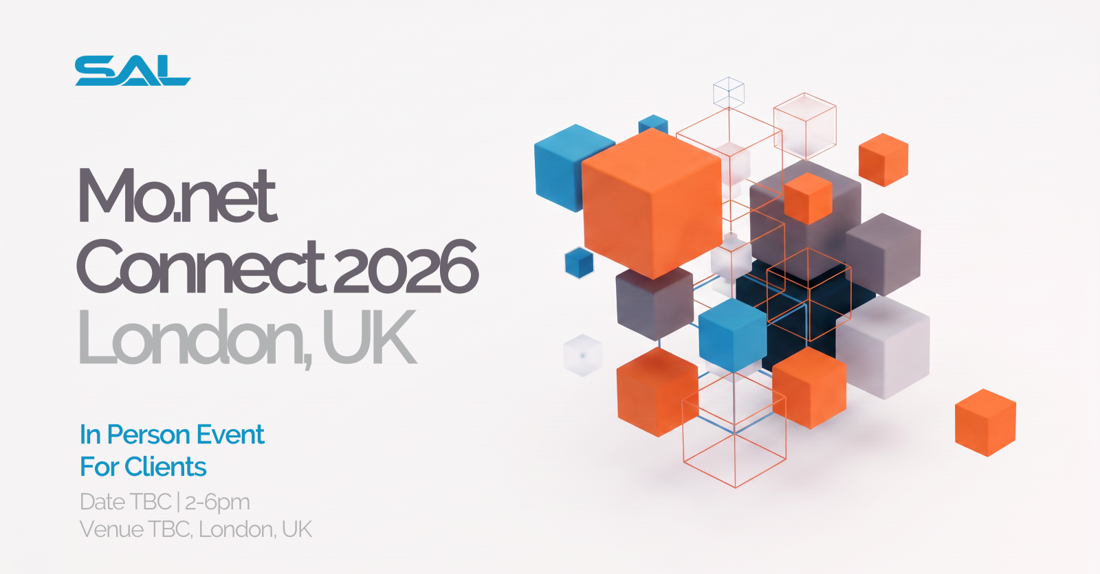 Mo.net Connect 2026 banner, October 2026, London
